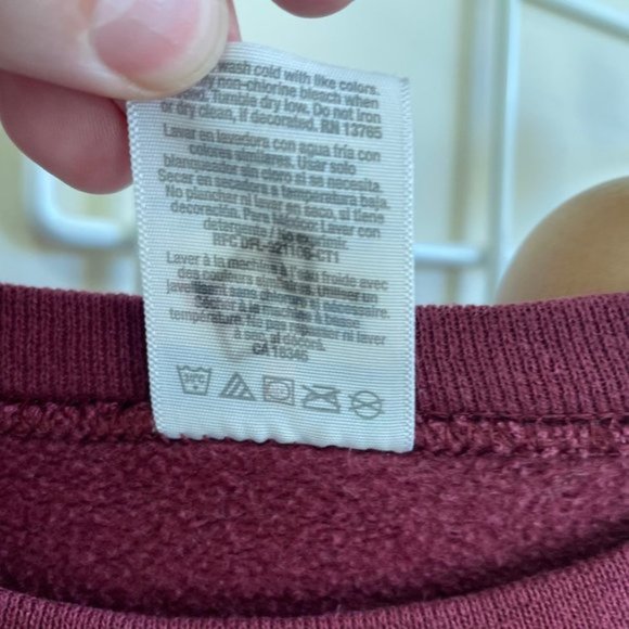 Vintage 90s Oversized Wine Country Sweater  Red  Large - Picture 6 of 8